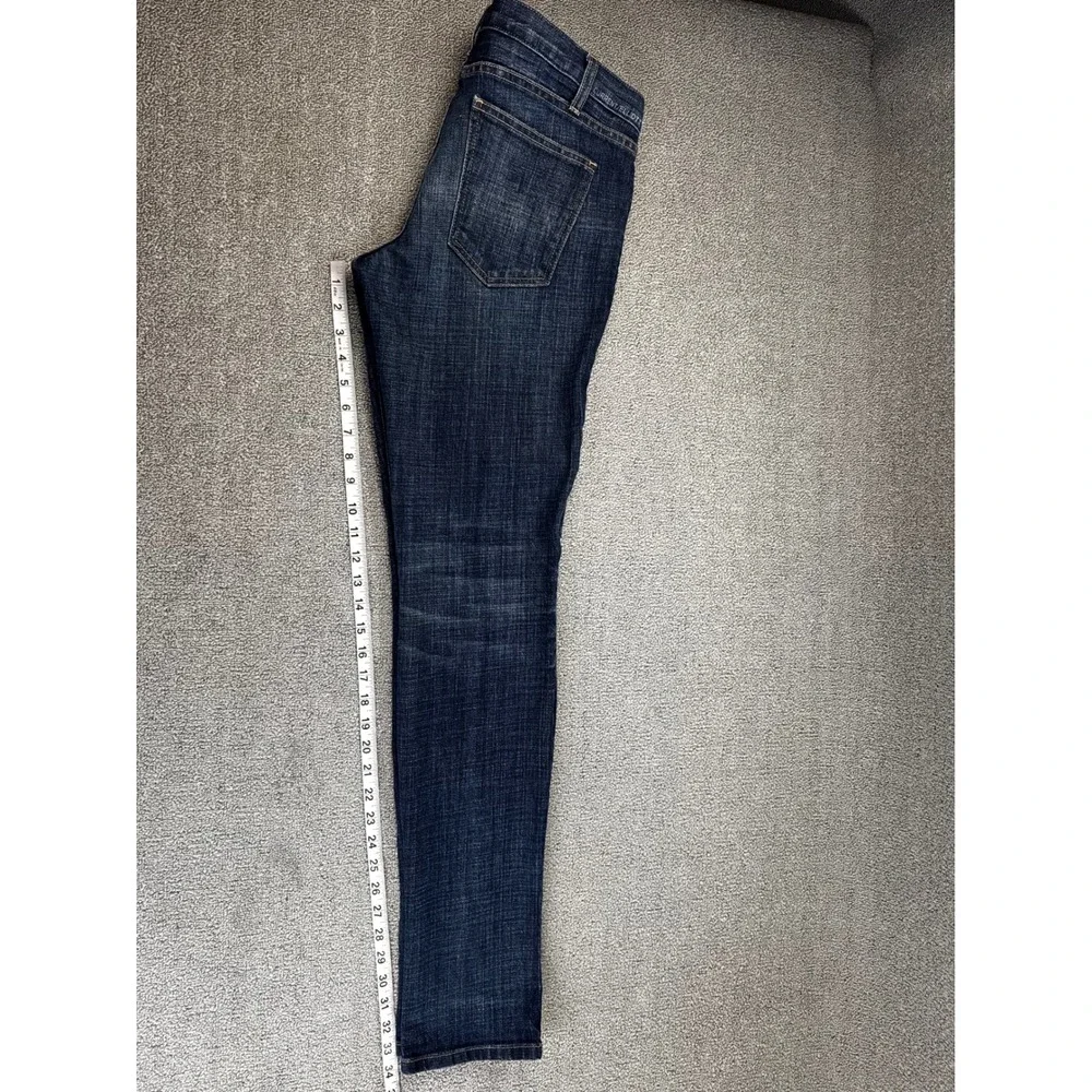 Current Elliott Jeans 30 Dark Wash Blue Stiletto‎ Skinny Low Rise Denim